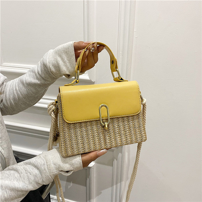 Handbag Western Style One-shoulder Versatile Woven Bag