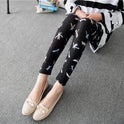 Spring Graffiti Milk Silk Ink Painting Elastic Leggings Wholesale