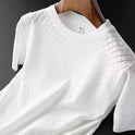 Men's Ice Silk Cut-out Top Summer Cool Thin Short-sleeved Sweater