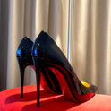 Black With Red Background High Heels Women's Stiletto Heel Pumps