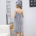 Coral Fleece Bath Skirt Wearable Bath Towels Soft Absorbent Not Easy To Fluff Korean Style