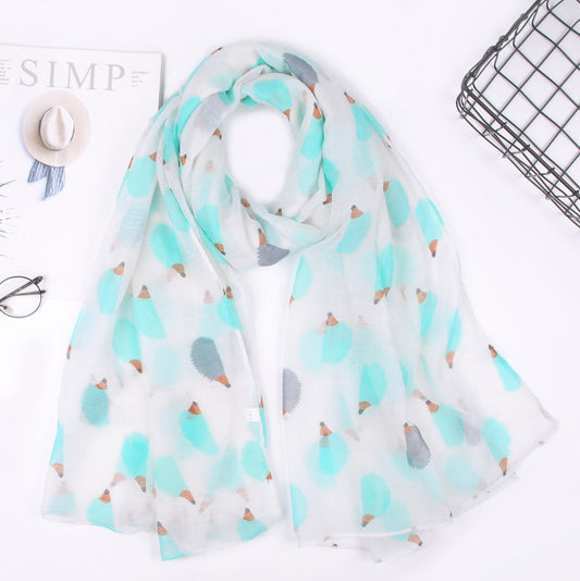 New Hedgehog Print Paris Scarf