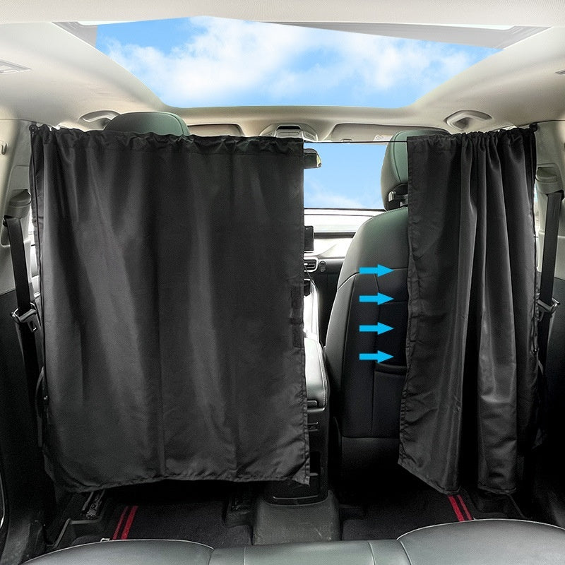 Sun Protection Heat Insulated Sunshade Car Front And Rear Privacy Partition Curtain