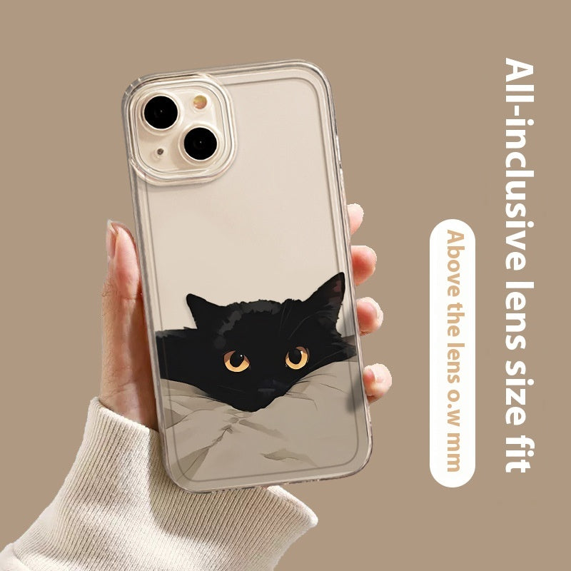 Black Cat High Sense Couple Phone Case