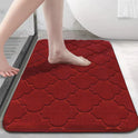 Coral Fleece Enkianthus Chinensis Floor Mat Bathroom Doorway Absorbent Foot Mat