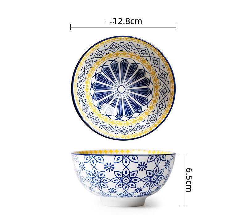 Ceramic Tableware Household Soup Porridge Bowl