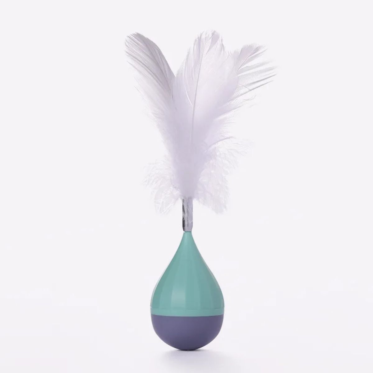 Pet Cat Toy Tumbler Tease Cat Ball Bite-resistant Tease Stick Feather Self-healing