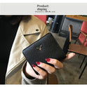 Leather Small Folding Women's Short Ultra-thin Mini Coin Purse Korean Fashion Wallet