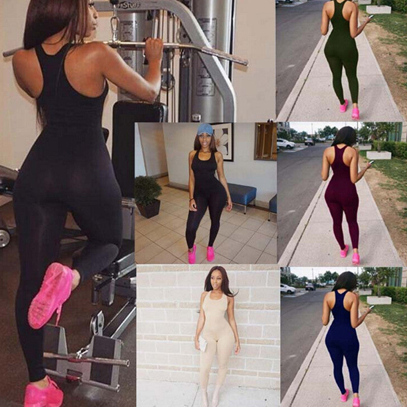 Large Size Women's Summer Vest Jumpsuit Milk Silk Sports Casual Pants