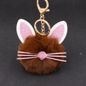 Personalized Ears Kitten Beard Plush Cute Keychain