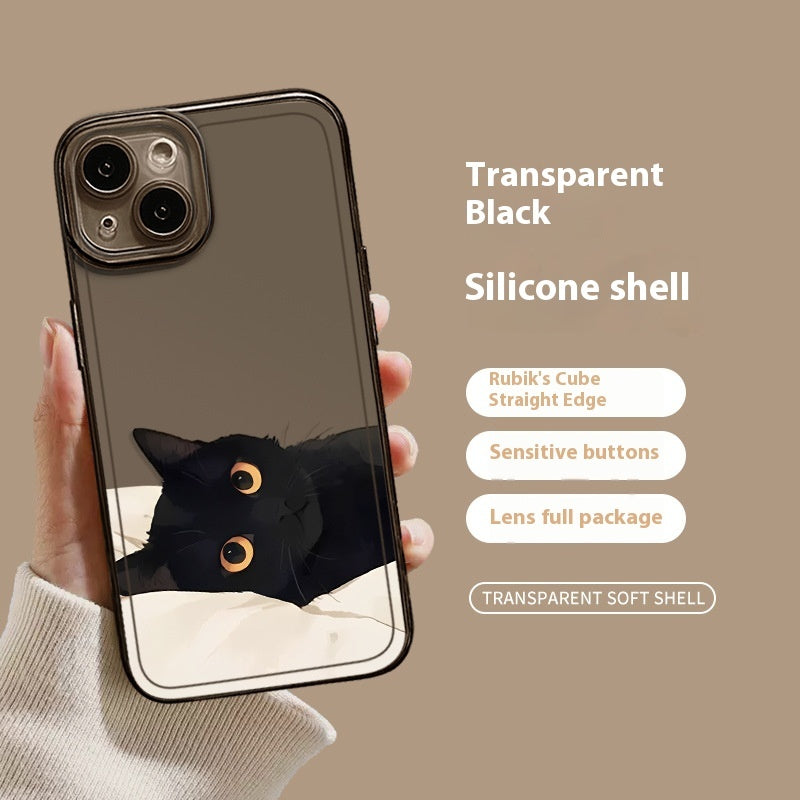 Black Cat High Sense Couple Phone Case