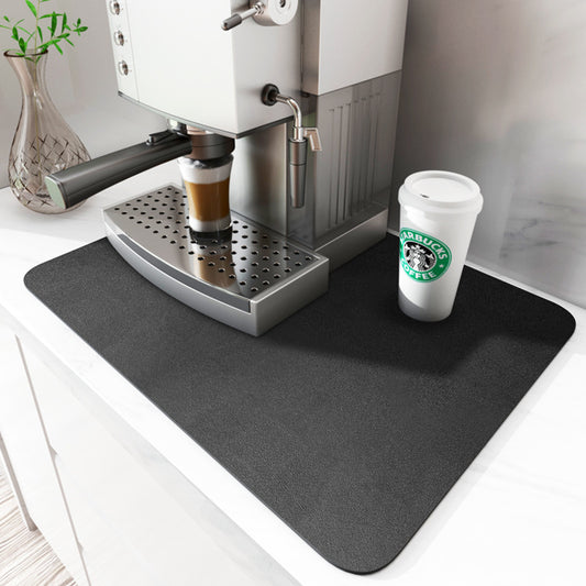 Absorbent Bowl And Plate Drying Mat Bar Counter Wash Basin Water Draining Pad Kitchen Table Table Non-slip Mat