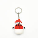 Creative Cartoon Christmas Christmas Tree Santa Claus PVC Flexible Glue Keychain