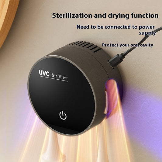 Disinfection Toothbrush Holder Double UVC UV Sterilization Drying Portable Disinfection Box USB Charging