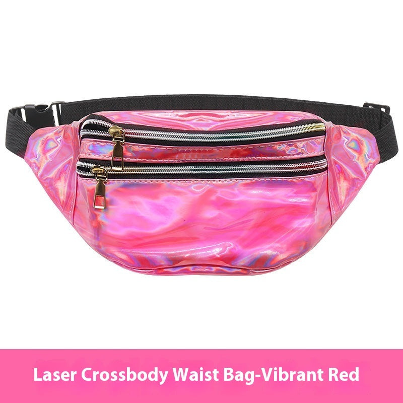 Outdoor Men's And Women's Waist Pack Sports Fitness 7 Color Laser