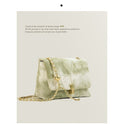 Texture Chain Crossbody Shoulder Small Square Bag