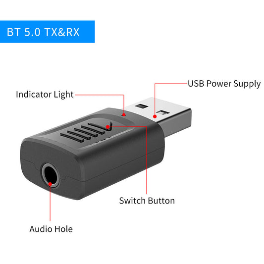 جهاز إرسال واستقبال صوتي USB أربعة في واحد