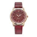 Women's Two-tone Dial Belt Quartz Watch