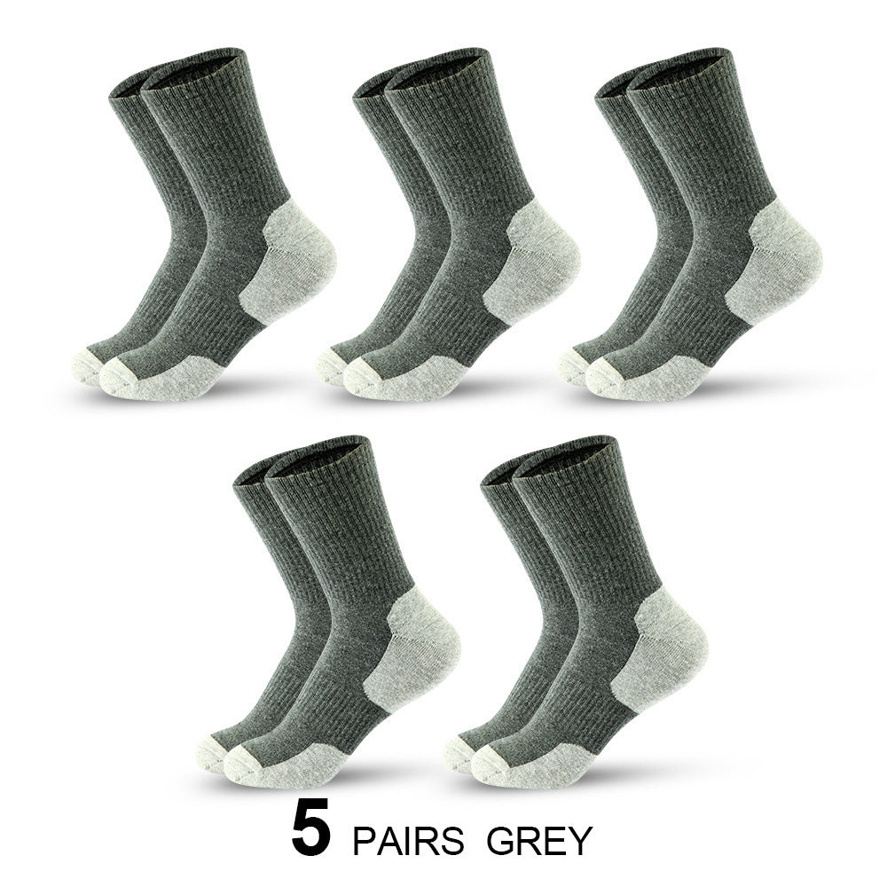 Men's Mid-calf Length Sock Sweat Absorbing And Deodorant