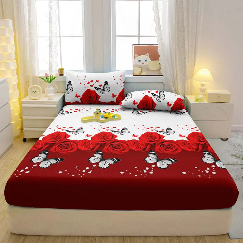 Bedroom Bed Sheet And Pillowcase Bedding Three-piece Set