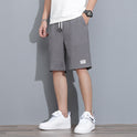 Men's Shorts Summer Thin Loose Bark Wrinkles Casual Ice Silk Linen Five-Point Pants