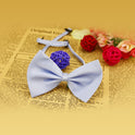 Simple Solid Color Bow Pet Collar