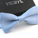 Matte Men's Solid Color Wedding Bow Tie Gentleman Polyester