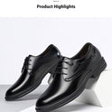 Men's Business Leather Shoes Men's Black Casual Genuine Cowhide Formal Wear Korean Fashion Shoes