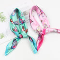 Elegant Print Butterfly Scarf Fashion Square Scarf Ladies Fashion