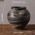 Hand-pinching Special-shaped Vase Vintage Ceramic Pottery Pot Decoration