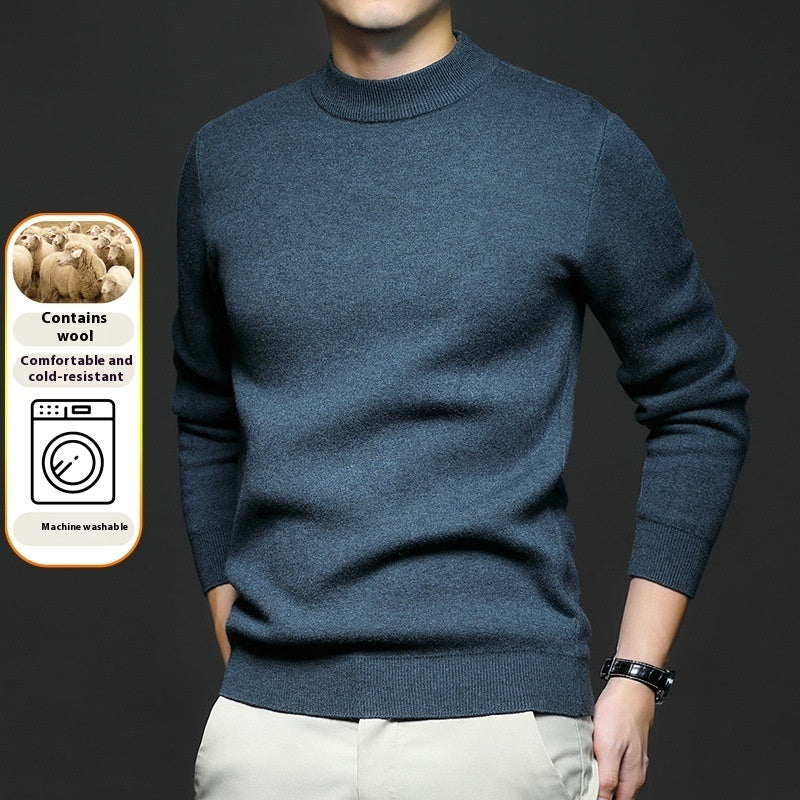 Men's Sweater Worsted Sweater Knitted Long Sleeve