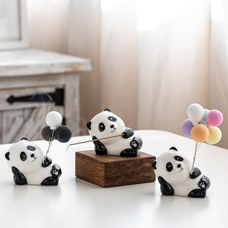 Fun Decoration Panda Incense Deodorant Office Aromatherapy