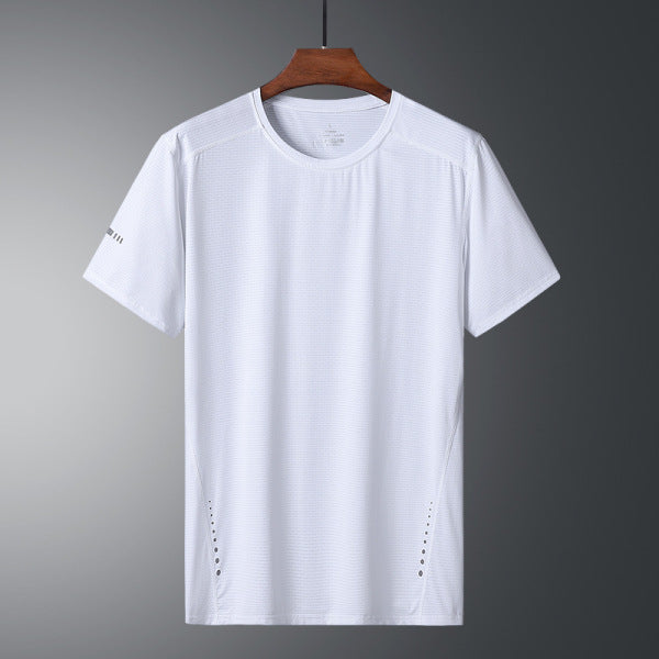 Cool Breathable Sports Ice Silk T-shirt Men