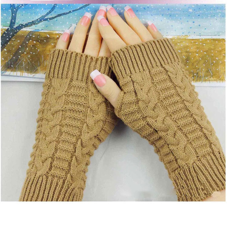 Women's Popular Winter Fingerless Gloves Warm