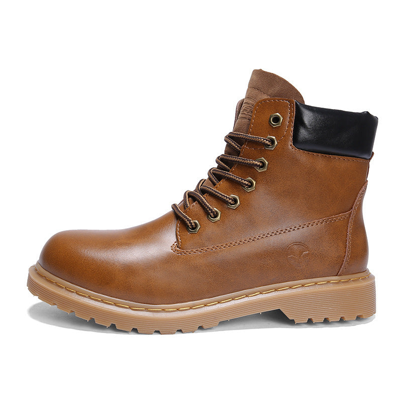 Autumn And Winter High-top Martin Boots Leather