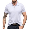 Men's Solid Color Short-sleeved Polo Shirt Top