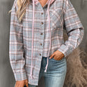 Women's Casual Fashion Loose Plaid Shirt