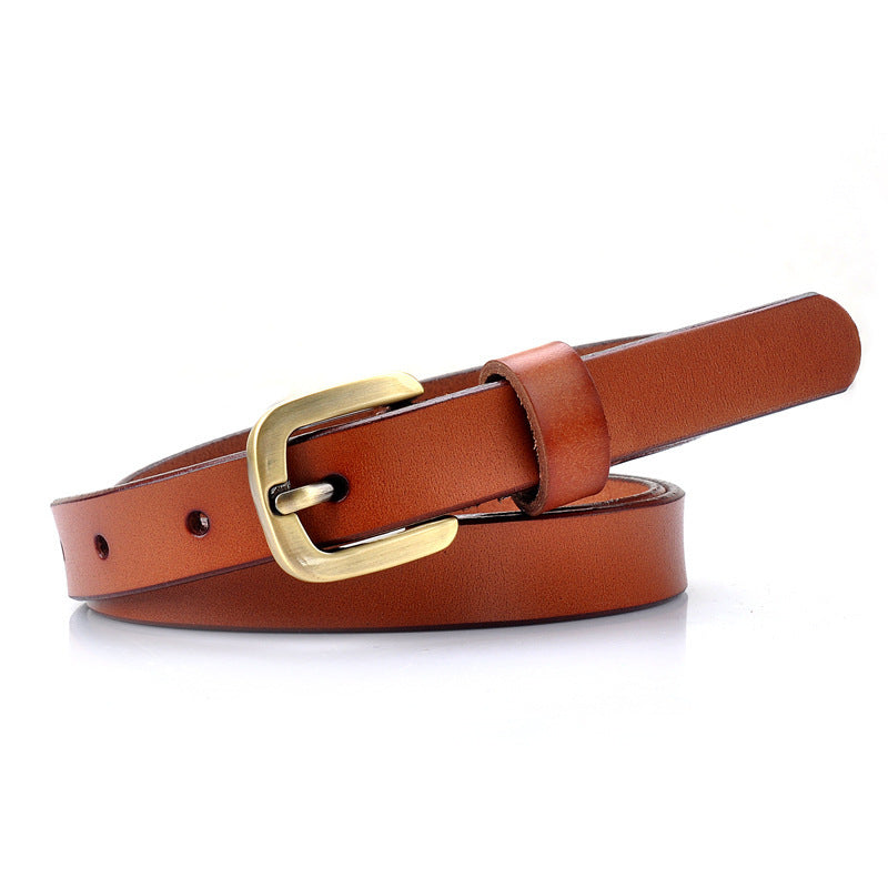 Genuine Genuine Cowhide Vintage Women's Belt