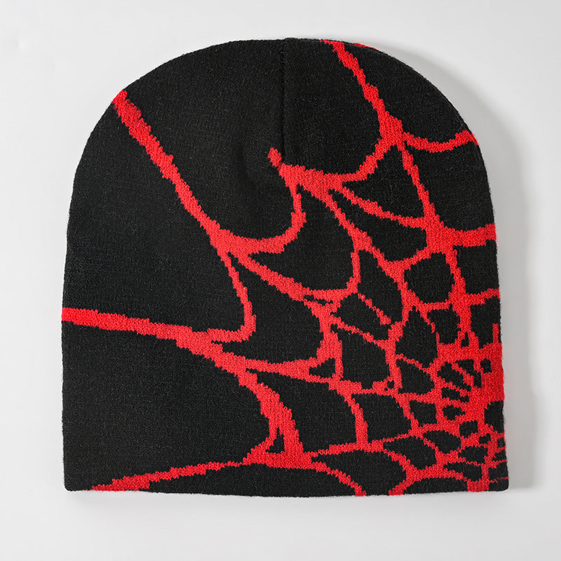 Men's And Women's Warm Net Jacquard Knitted Hat