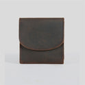 Retro Simple Cowhide Coin Change Mini Wallet