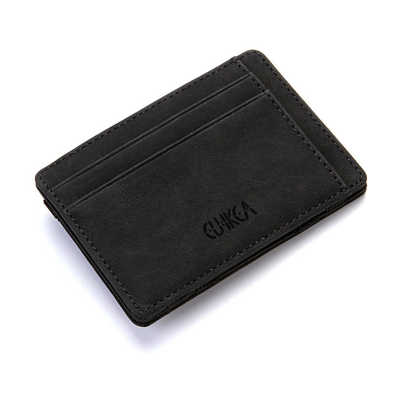 Flip Wallet Creative Men Magic Wallet Polyurethane Card Holder