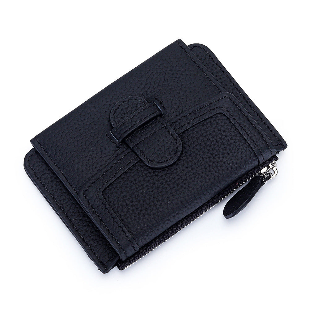 Fashion Ultra-thin Multifunctional Leather Multiple Card Slots Wallet