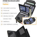 Short Multiple Card Slots Buckle Driving License Card Holder Zipper Wallet