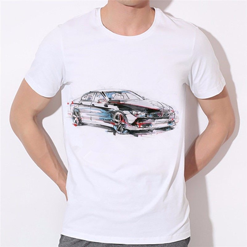 Men's Short-sleeved T-shirt Geometric Pattern 3D Color Printing