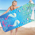 Microfiber Variety Bath Towel Towel Sea Stand Holiday Rectangular Sand Shawl 3D Printing