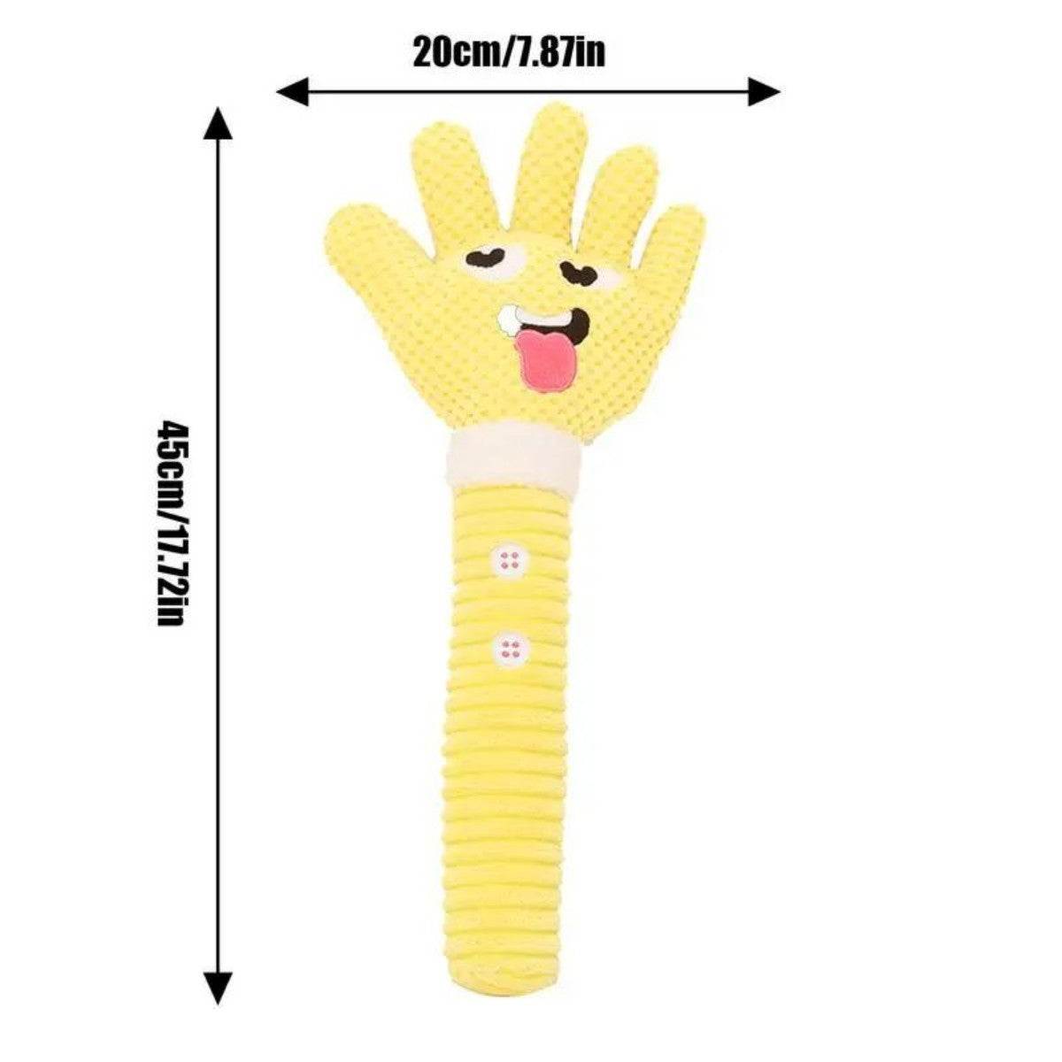 Dog Teething Plush Pet Teething Toys Palm-Shaped Squeaky Plush Chewing Toy Pet Supplies Bite Resistant Cute Plush Squeaky Dog To