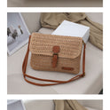 Women's Summer Beach Travel Crossbody Straw Bag