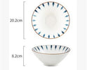 Japanese Style Ceramic Tableware Big Soup Bowl Household Large Size