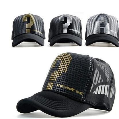 Cartoon Question Mark Hip Hop Duck Tongue Truck Truck Mesh Cap Baseball Ptah Hat