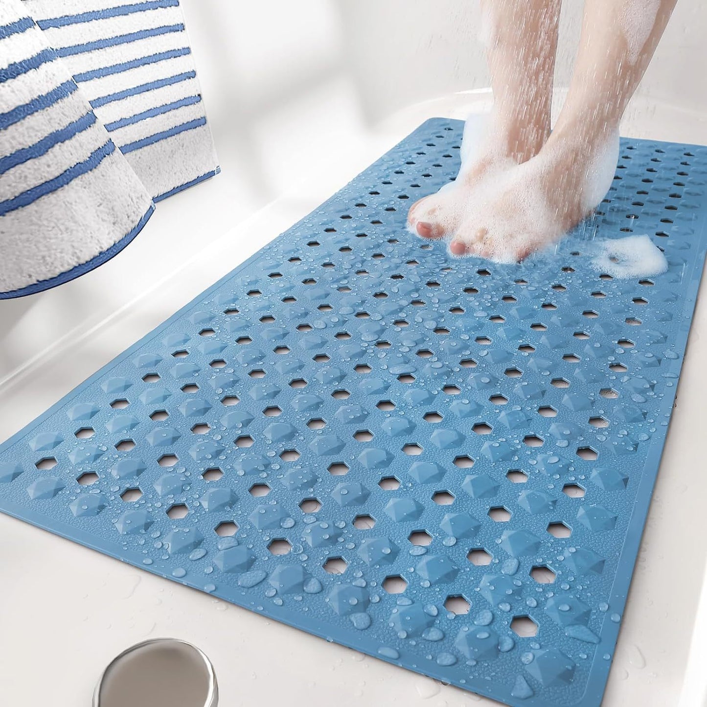 Lengthened Bathroom Shower Bath Drop-resistant Non-slip Foot Mat